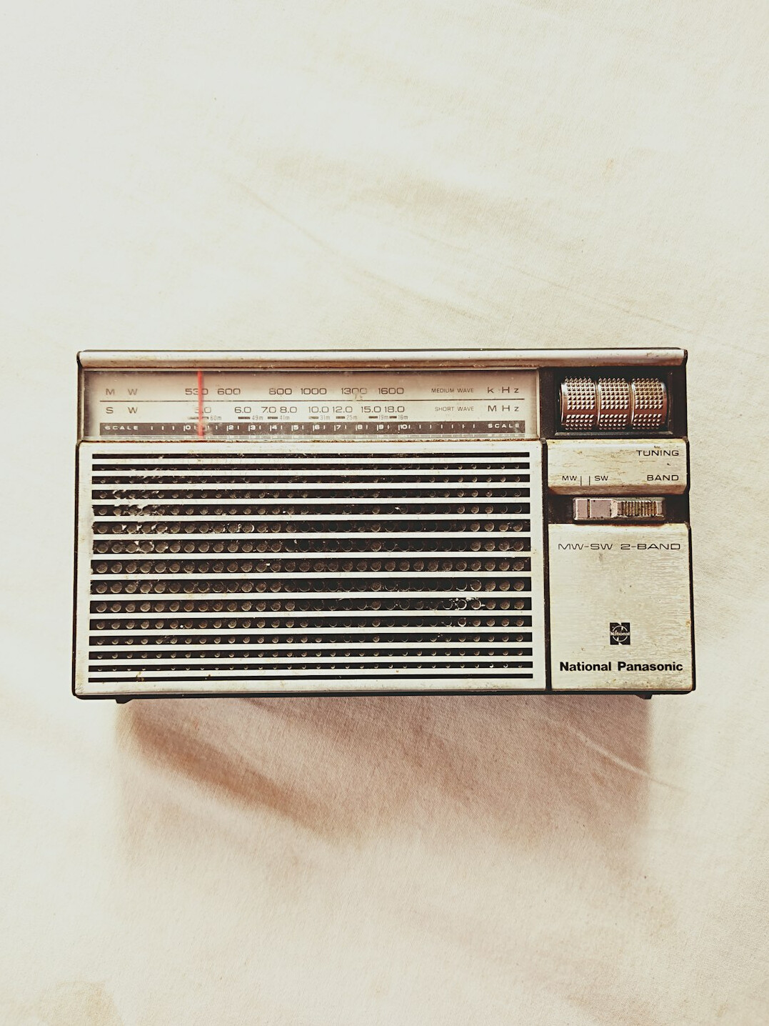 vintage radio on table